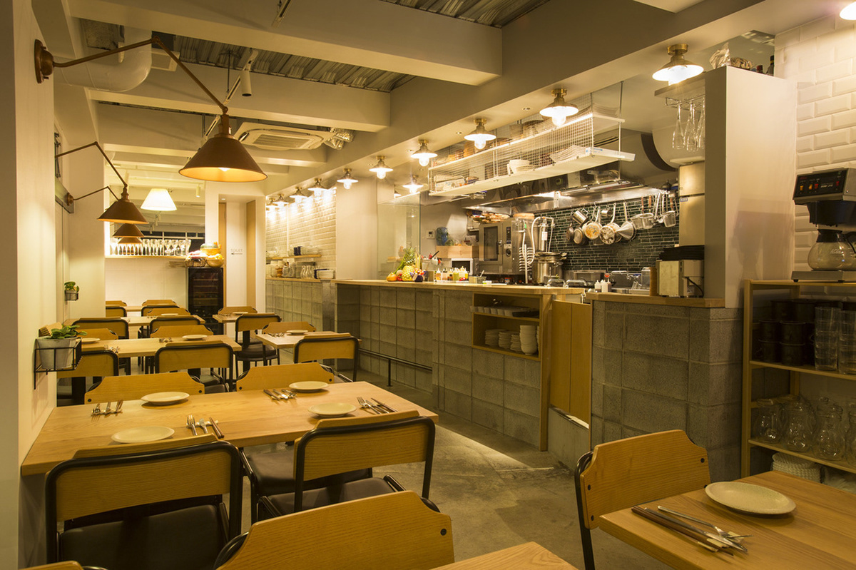 cafe interior design  natural industrial vegetable Grayish restaurant Cafe design restaurant design