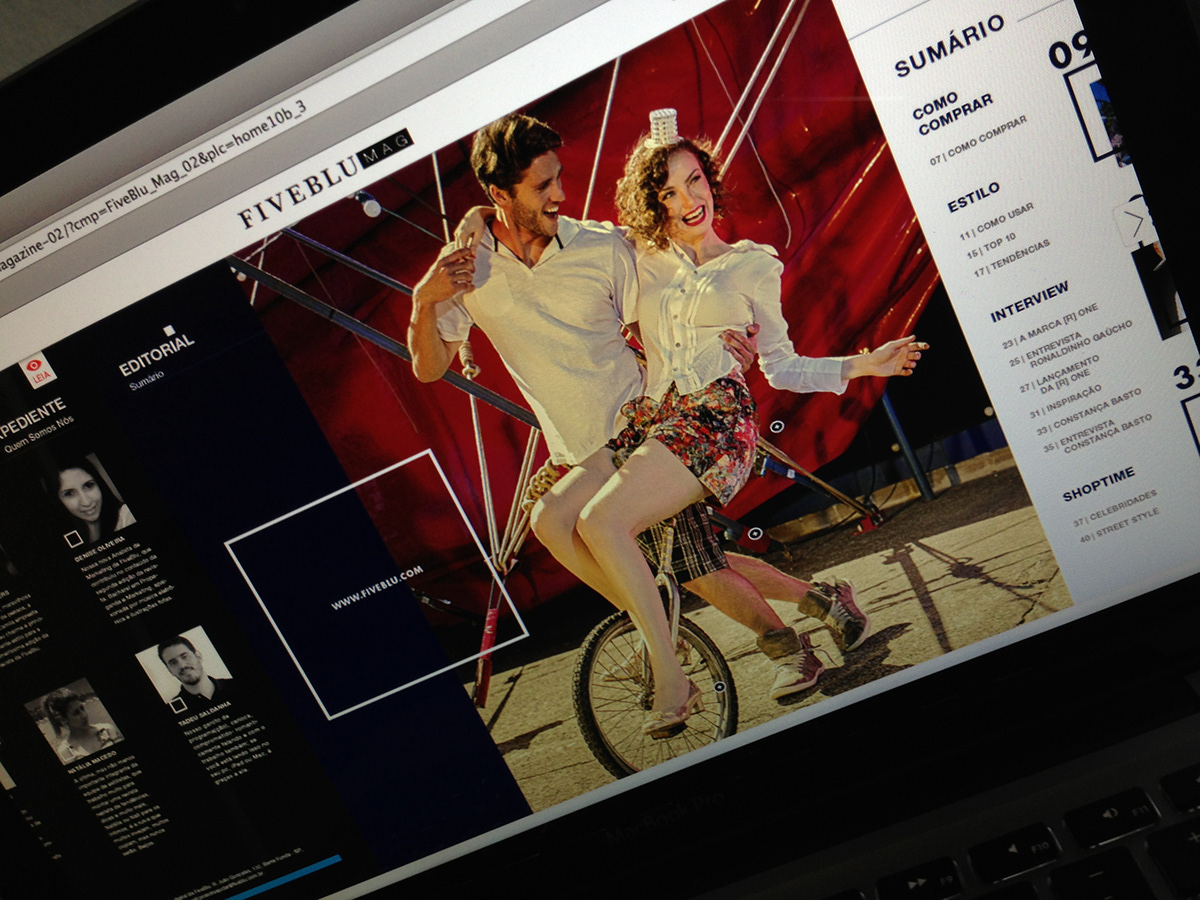 magazine Web design Interface graphic editorial moda fashion magazine