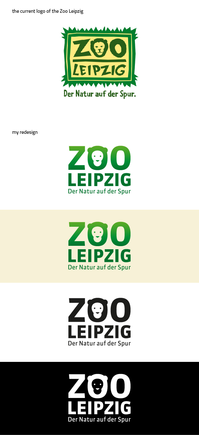 logo redesign zoo leipzig lion