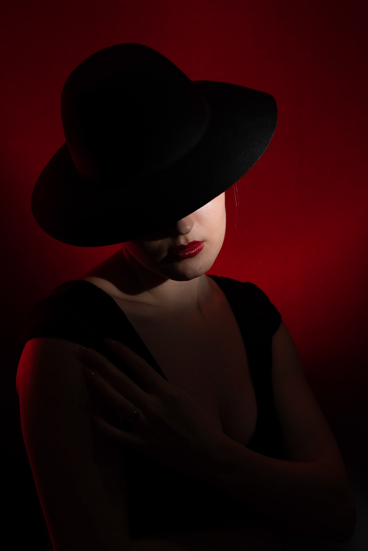 backlighting editorial fashion photography Photography  photoshoot portrait red