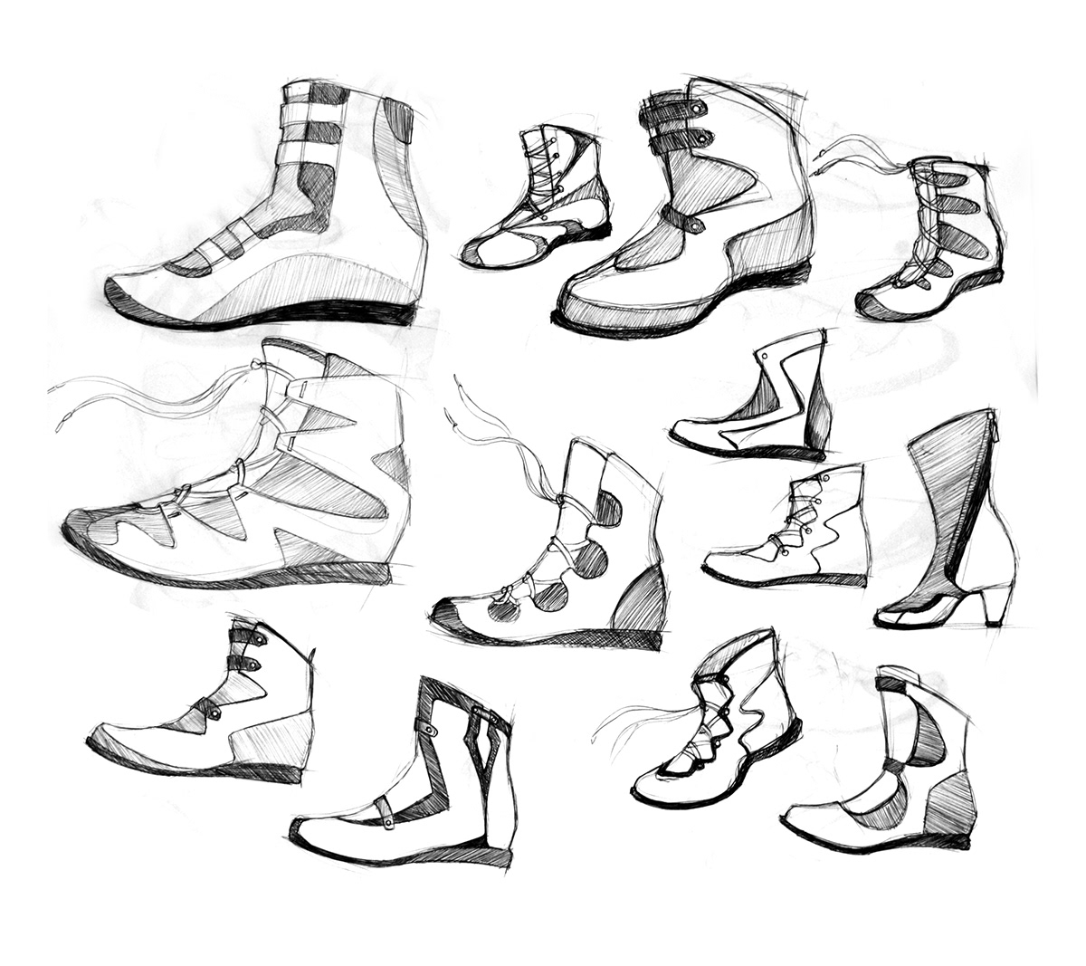 footwear shoe design shoe sketches  sketches  renderings Illustrator photoshop
