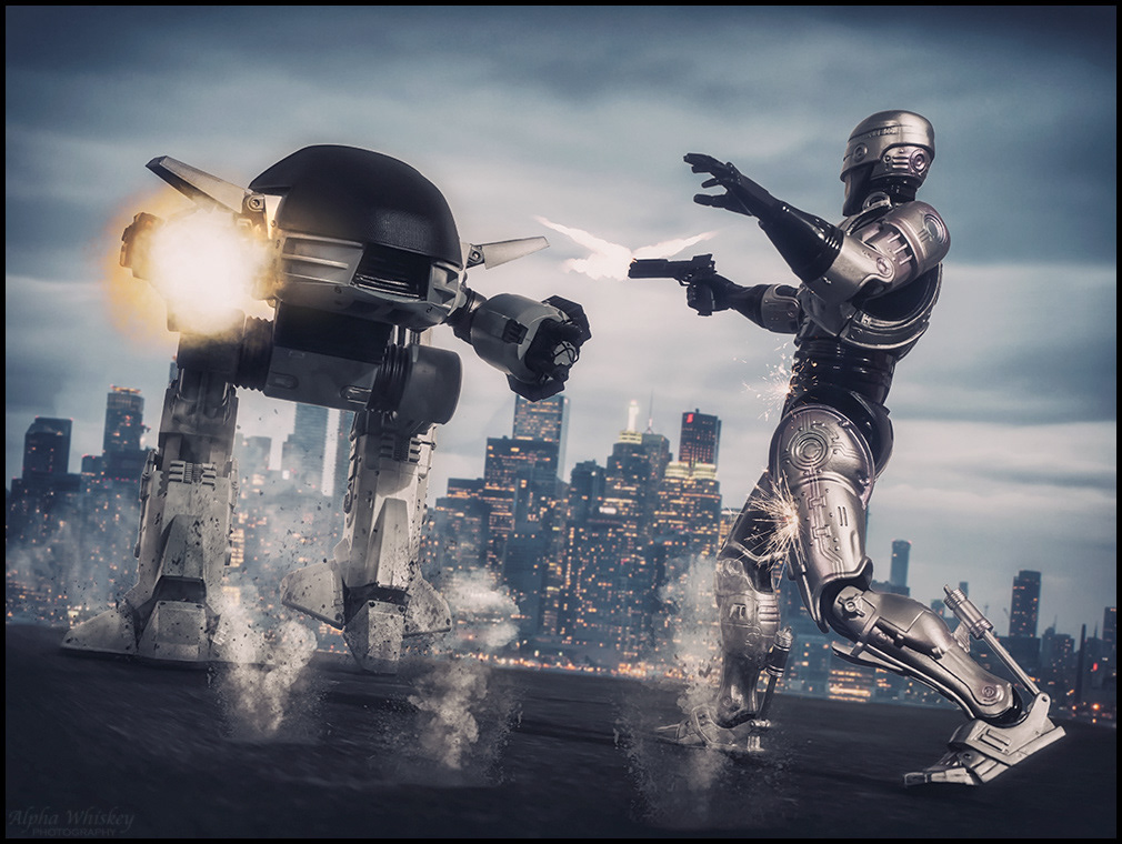 effects model Model Photography Movies photoshop retouching  robocop toy art toy design  toy photography