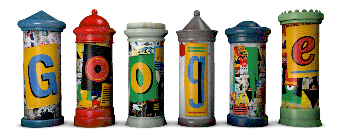 3D collage colorful design digital doodle german google ILLUSTRATION  rocketandwink