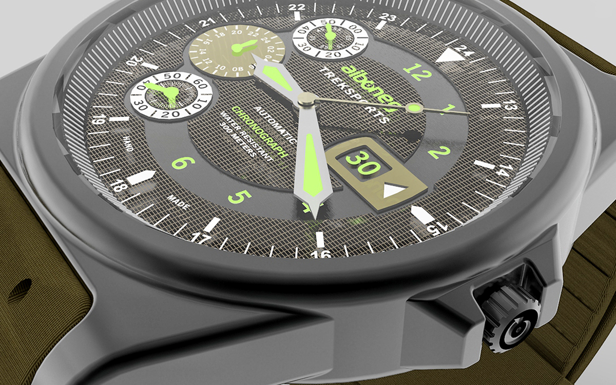 Industrial 3D design 3D wrist watch 3D mold design sports watch treksports