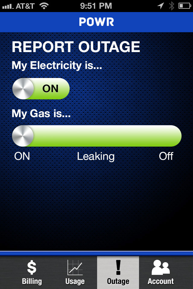 utility company  iphone app