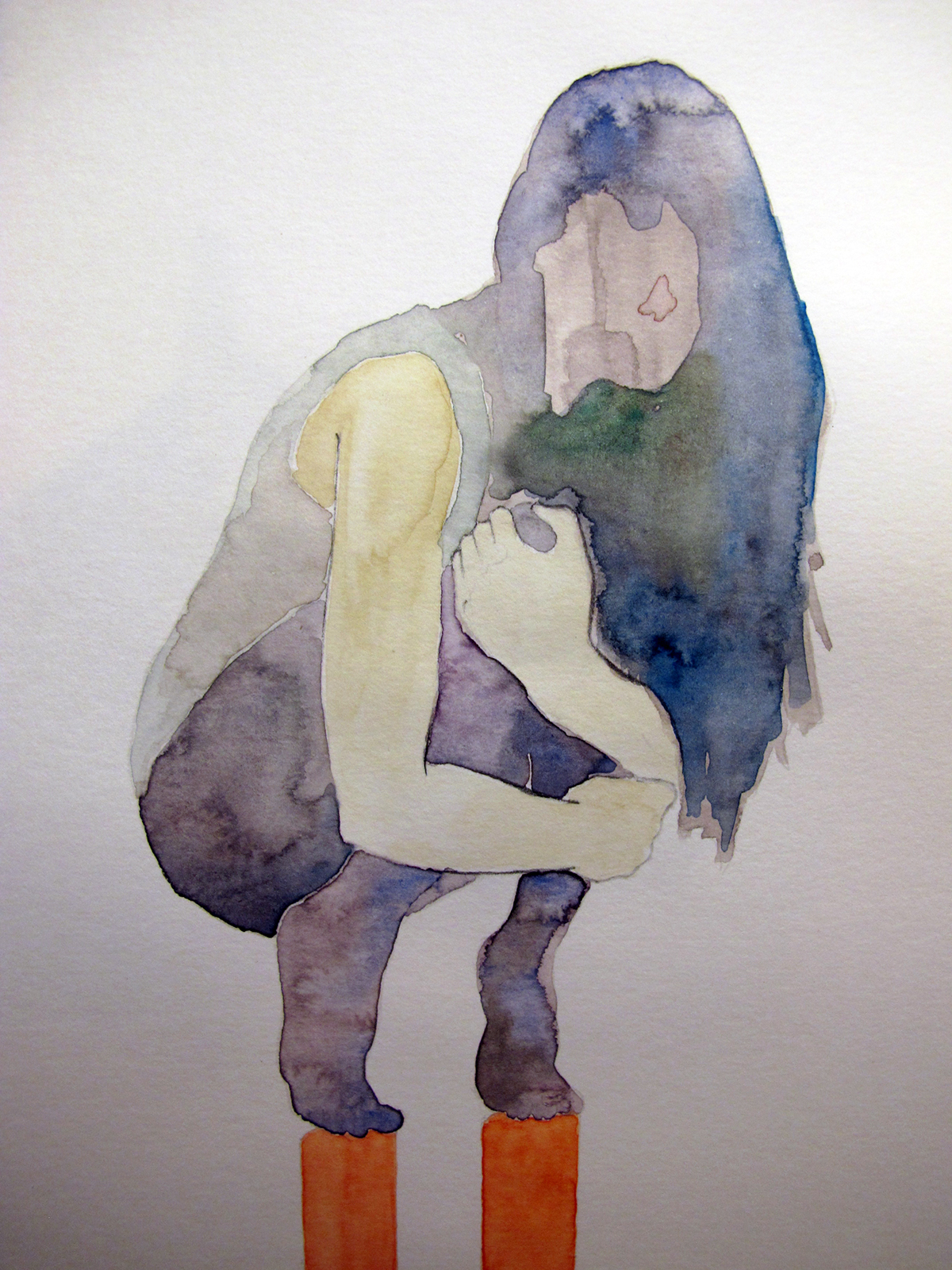 watercolor watercolour figure Human Body Watercolor Figures