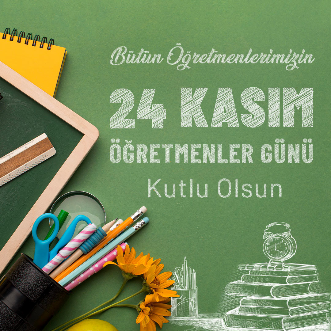 24kasım Ataturk chalk graphic design  Mockup Öğretmenler Günü photoshop Social media post teachers day