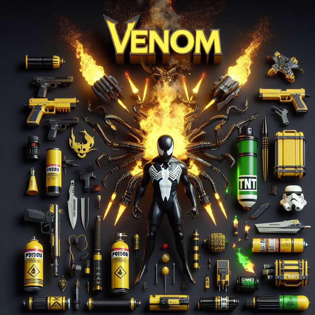 venom marvel 3D Render 3ds max art digital illustration Character design  artwork toxic