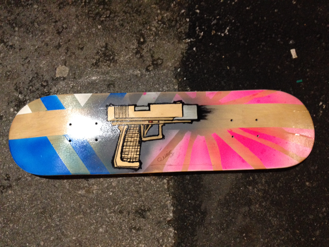 skateboard Gun Custom pistol