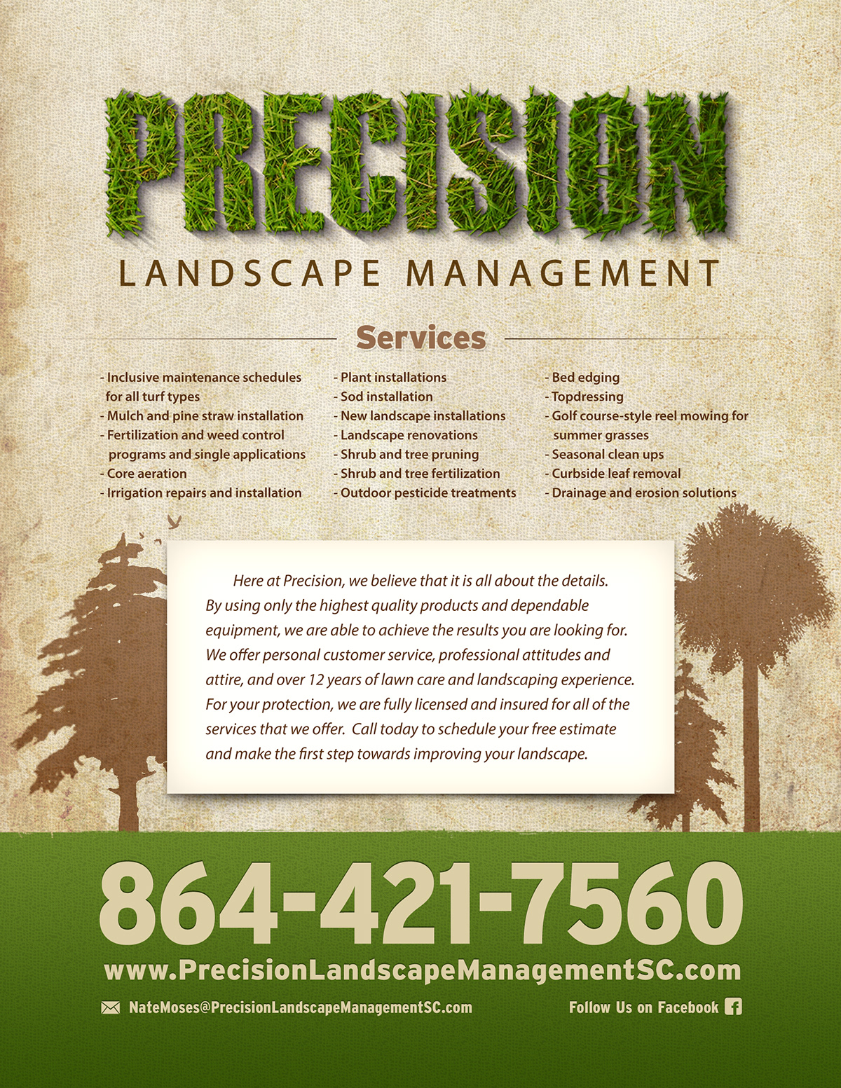 landscaping Yard Sign business card flyers