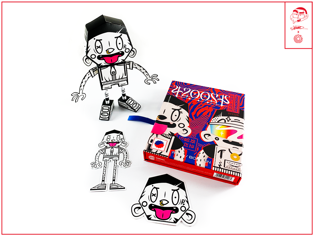 cartoon Character FORIN ILLUSTRATION  koxu music papertoy rap toy warsaw