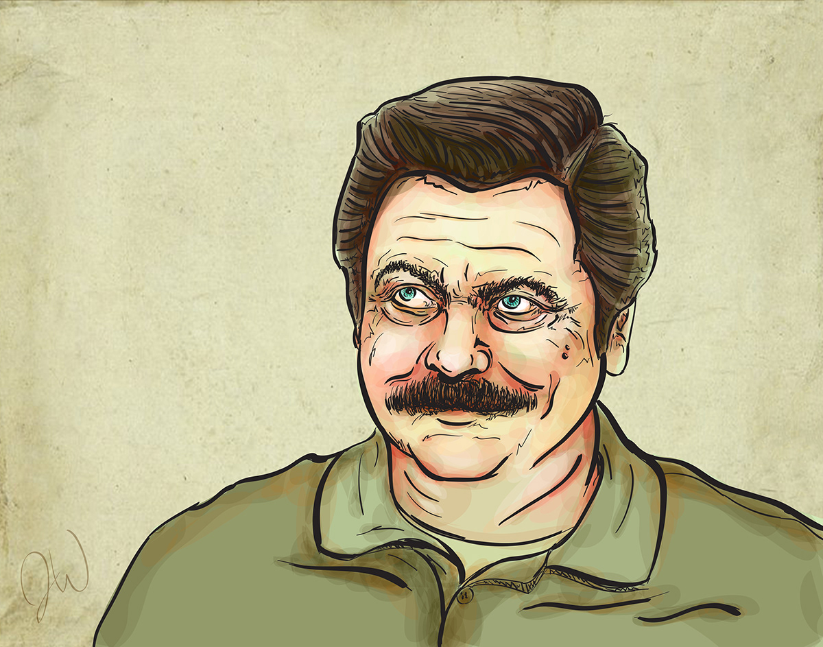 ron swanson Parks and Recreation nick offerman Parks and Rec tv Movies television