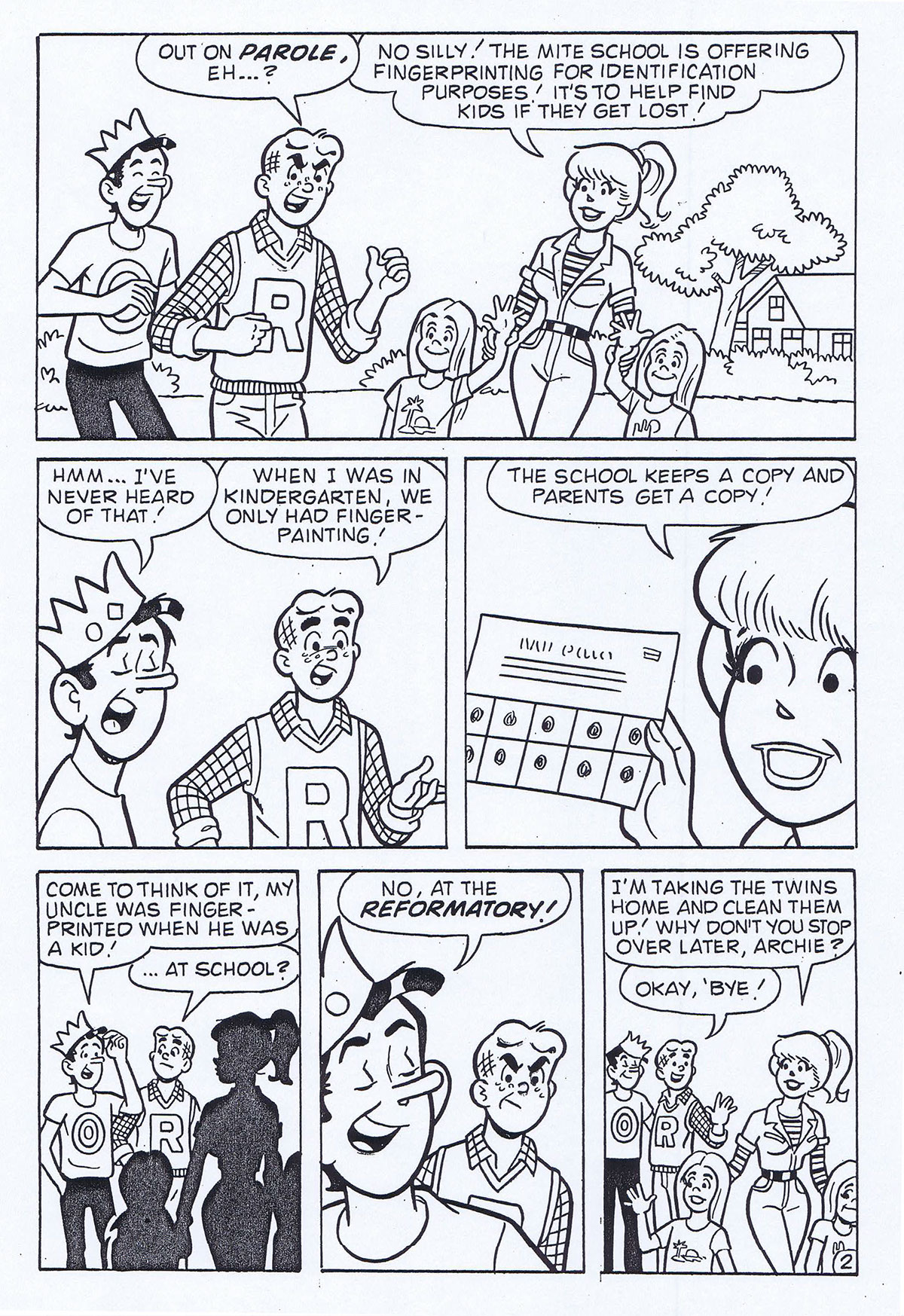 Betty Cooper Betty Archie Comics Betty and Me Archie Comic Publications fingerprints