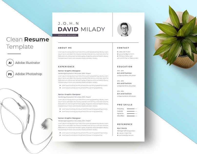 a4 resume clean cv cover letter creative CV Creative Resume Curriculum Vitae cv design CV template doc doc resume