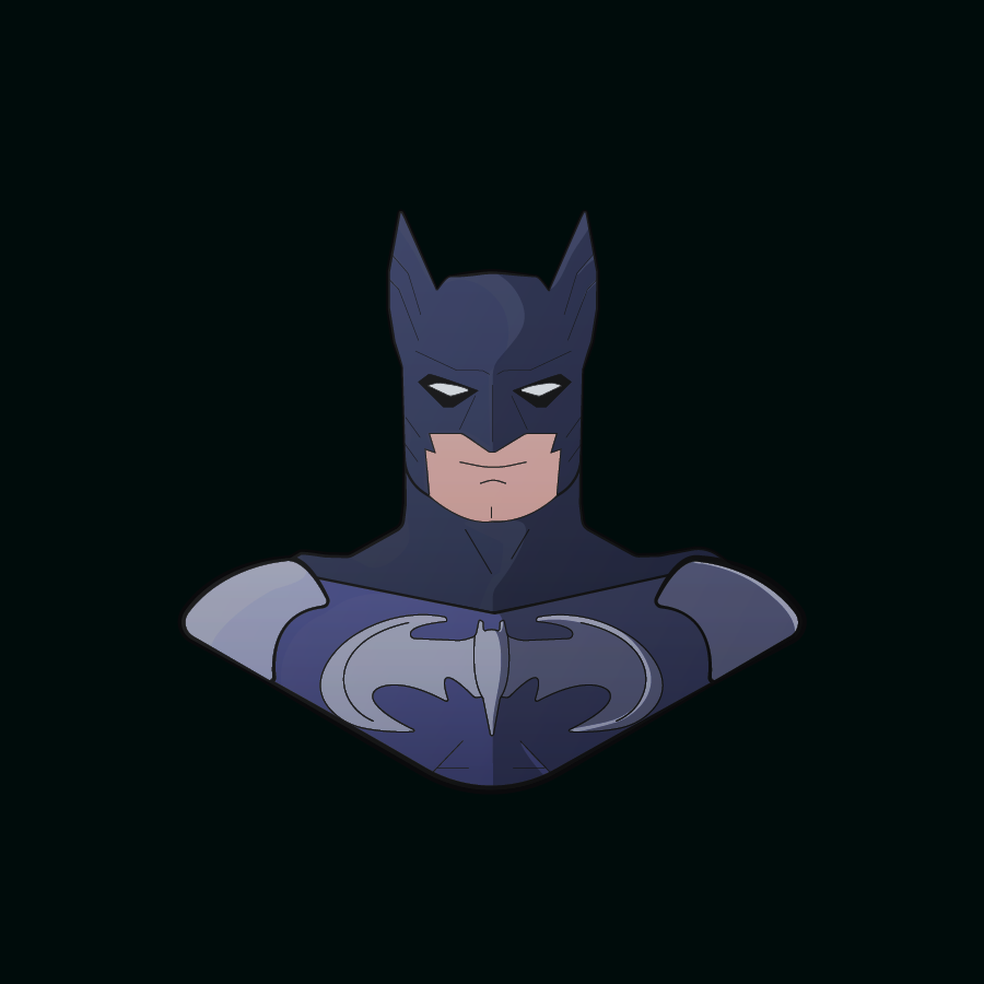 avatar batman Character ILLUSTRATION  vector