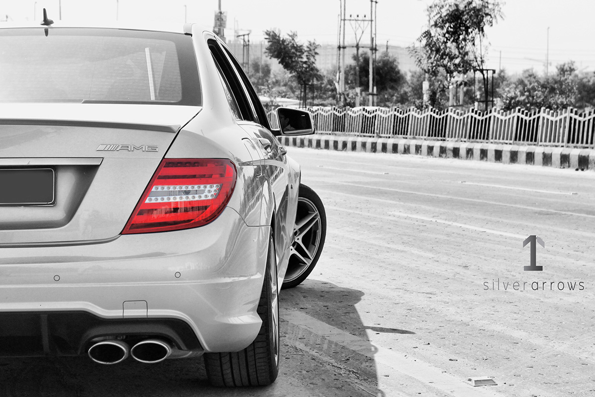 Mercedes Benz C 63 AMG India Silver Arrows www.steeroids.in