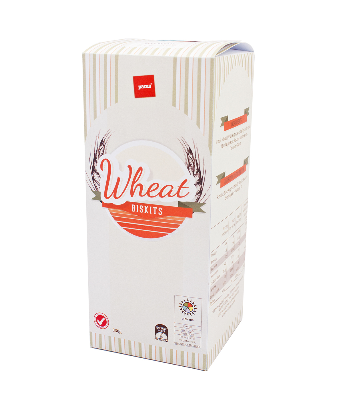 wheat biskits  pams YOOBEE cereal box