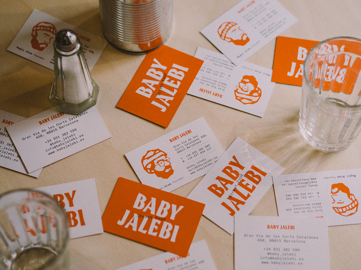 babyjalebi brand diseño restaurante barcelona branding  diseñografico lacomastudio identity