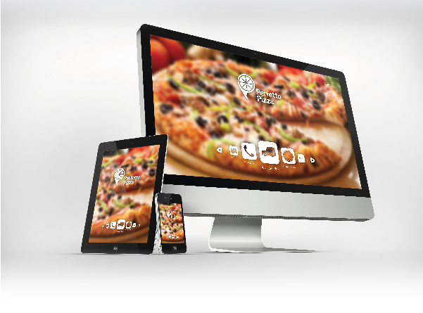 perfetto perfect logo restaurant visual identity visual identity brand stationary arabic Food  Pizza menu abstract corporate