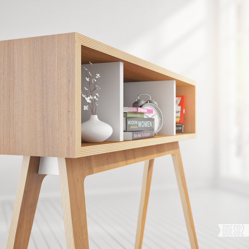 design Interior Shelf wood plywood books clean Minimalism White