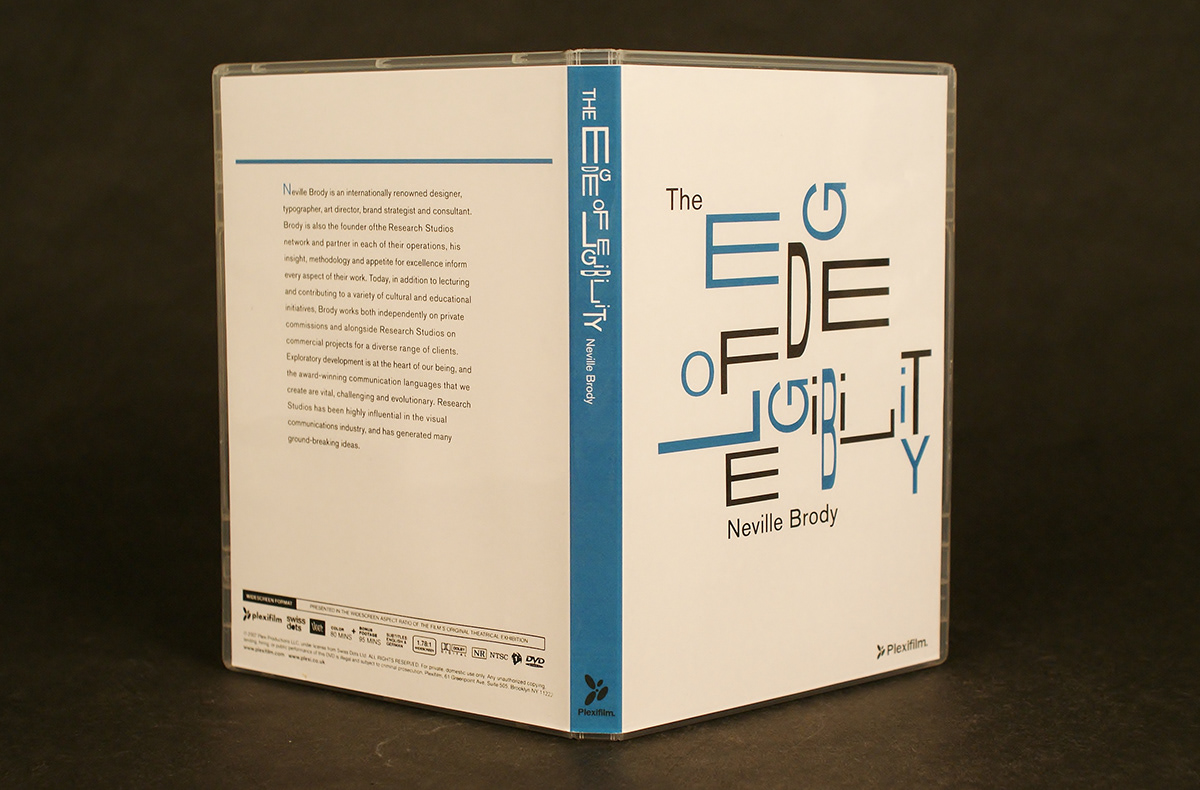 David Carson ed fella Neville Brody  tibor kalman Digital Pioneers DVD case  Plexifilm type