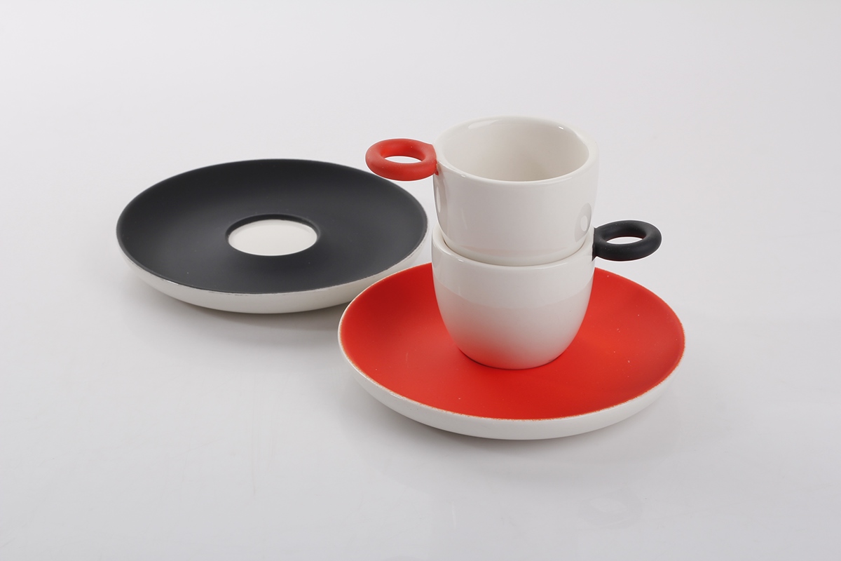 espresso cup saucer Coffee serveware Drinkware softtouch matte tactile