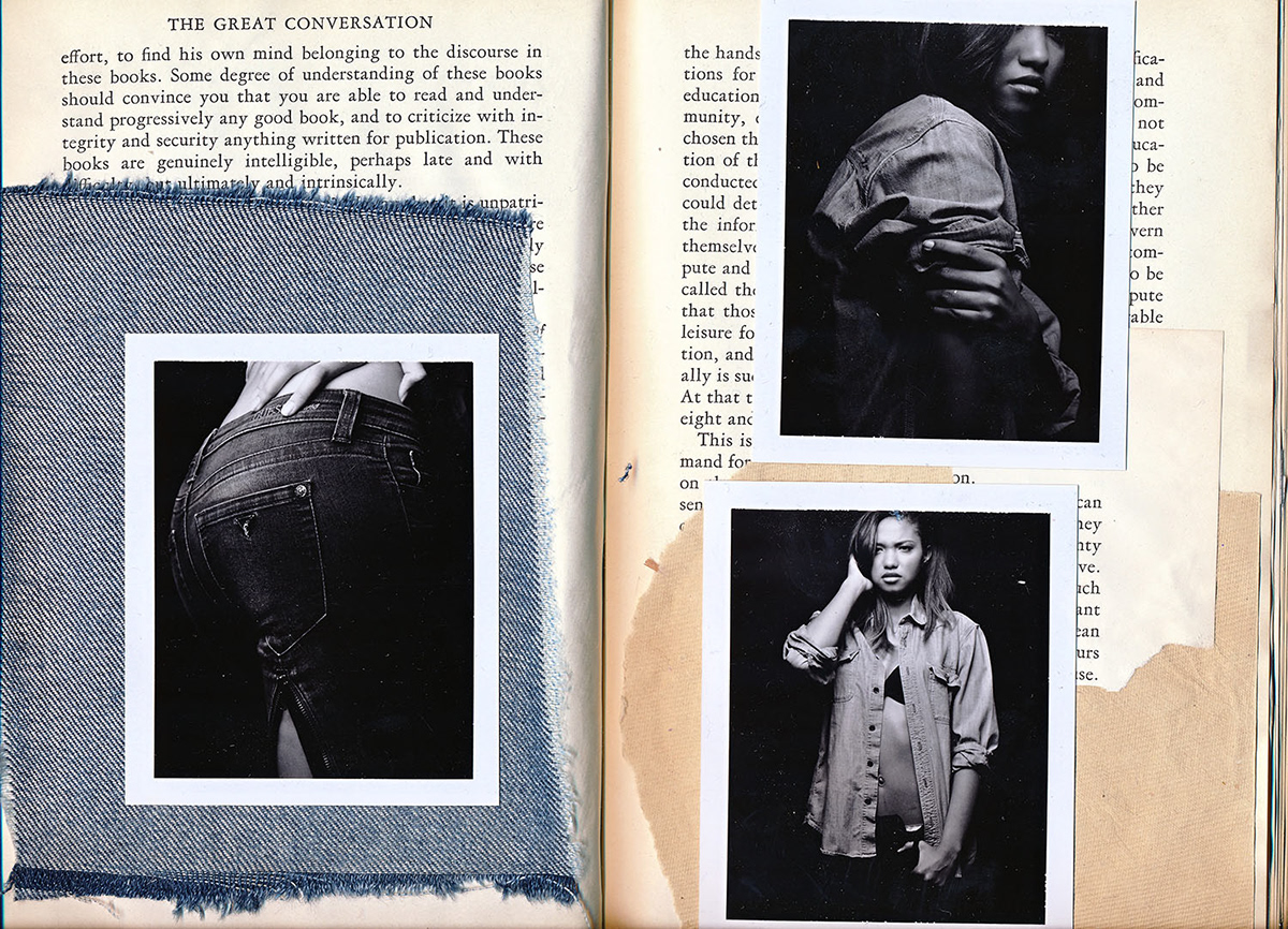 Denim jeans Guess LuckyBrand advertisingcommercial editorial Layout scrapbook craft design benjo arwas theedenimproject Personal Work fine art fashion photography