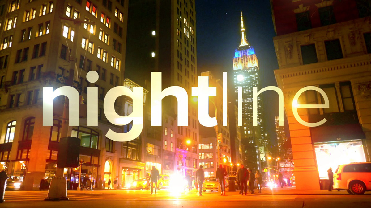 nightline graphics motion design ABC News Show open rejoins New York city night