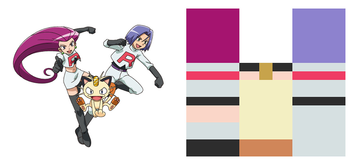 rocket Pokemon pikachu anime identity company team group poster