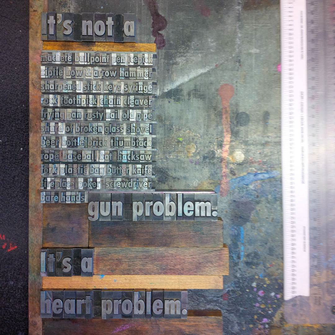 letterpress vandercook gun control