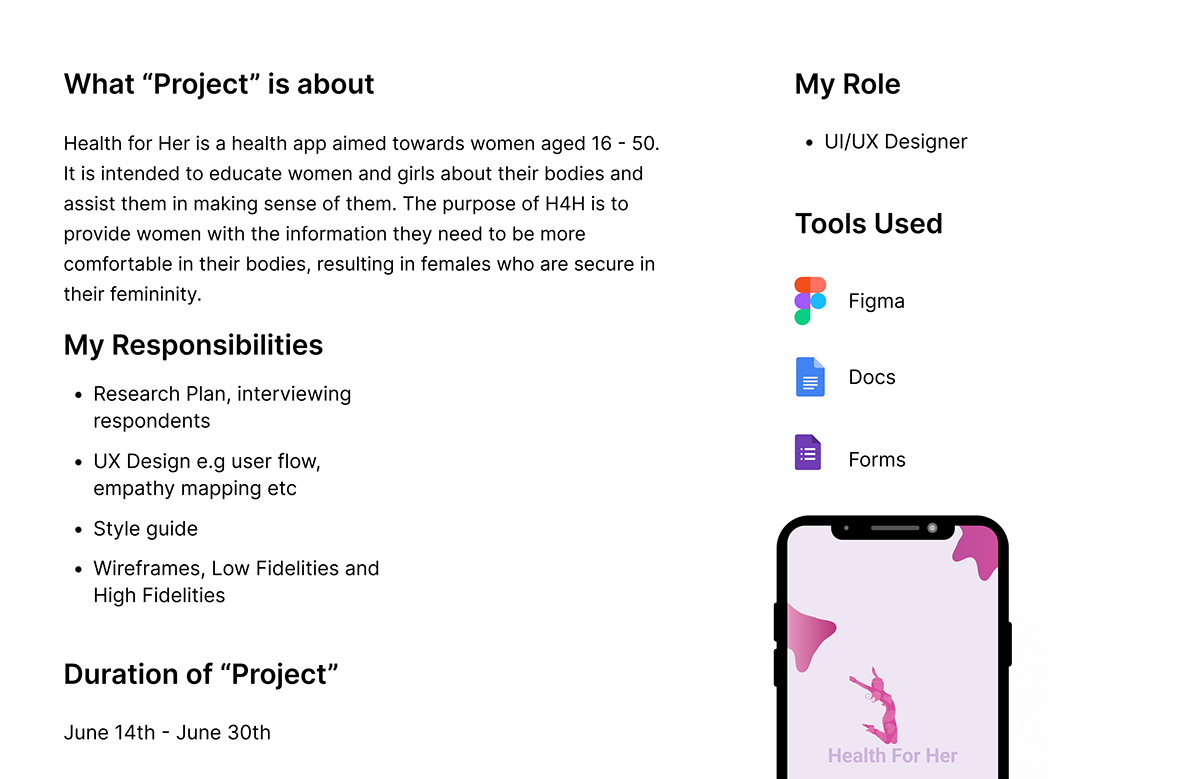 Case Study femtech Figma healthcare Mobile app mobile app design uiux