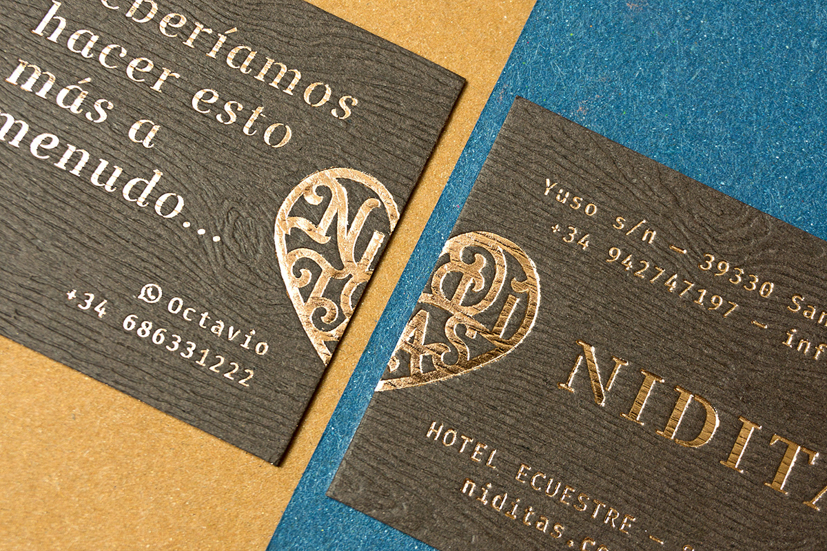 hotel suites couples Love Nature Stationery stamping wood texture gmund