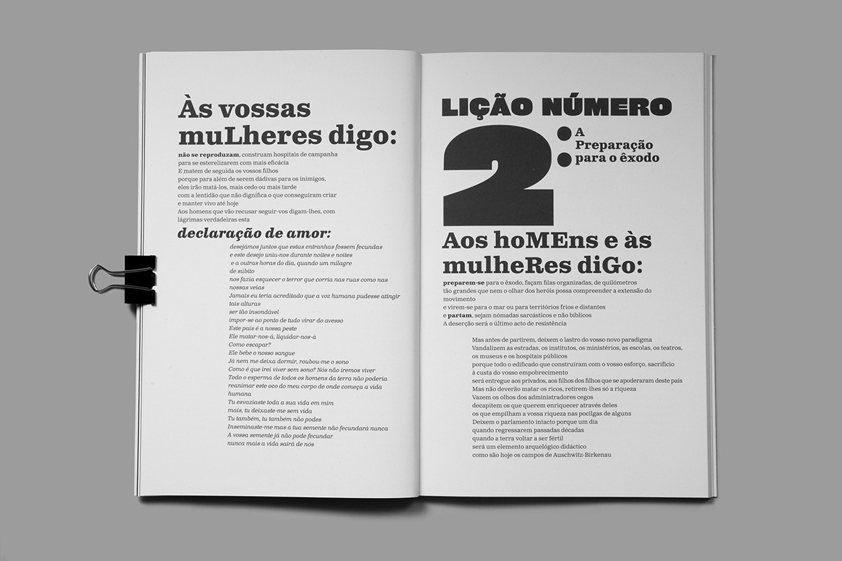 book red Portugal porto atelier d'alves dadaism Layout type TDC tdc61 atelierdalves atelier designporto