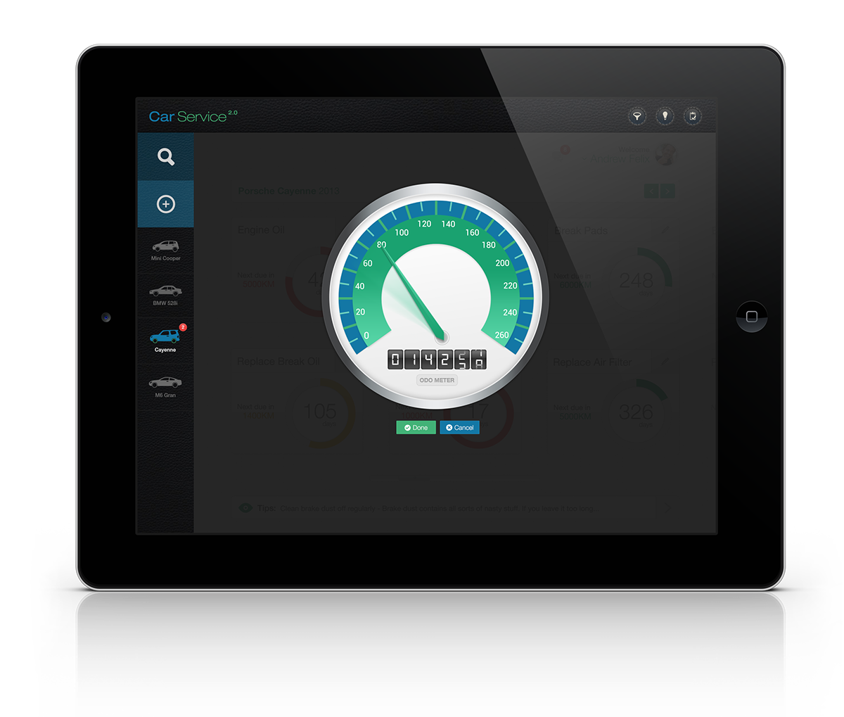 CAR SERVICE 2.0 (iOS iPad Application) Conceptualized UI/UX designed for iPad appspace car service 2.0 hSenid ceffects CEFFECTS Studio buwaneka buwaneka ranatunge