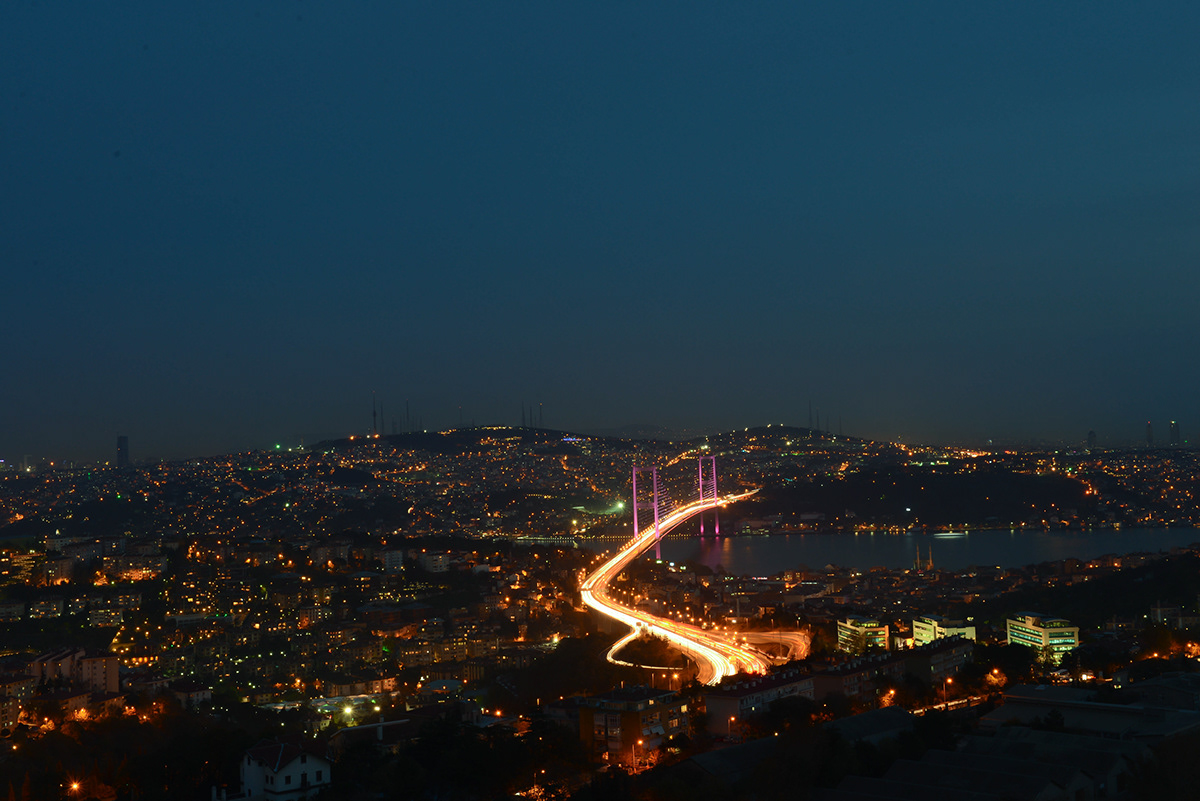 city view Nikon istanbul night D600 dark