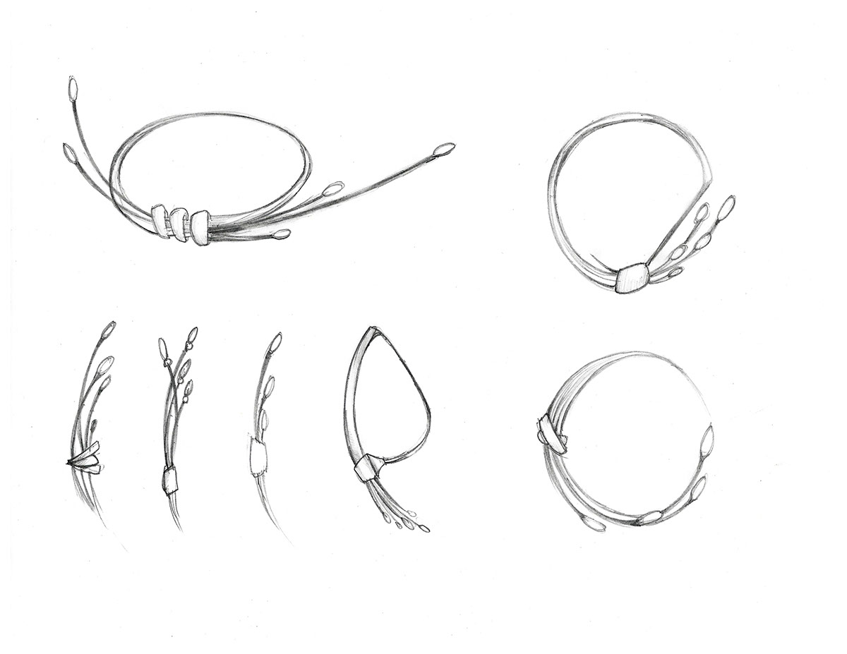 sketching design casting jewelry rings