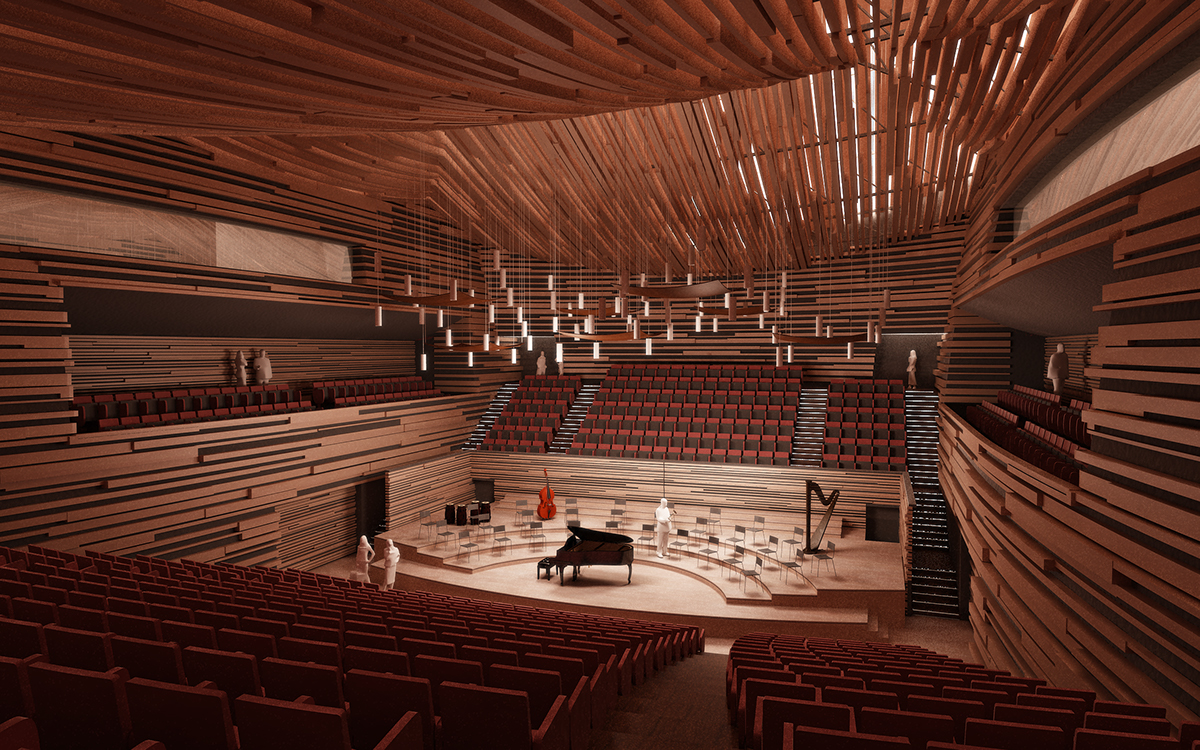 Auditorium Acilia auditorium music architecture comune di roma interactive architecture dynamic facade