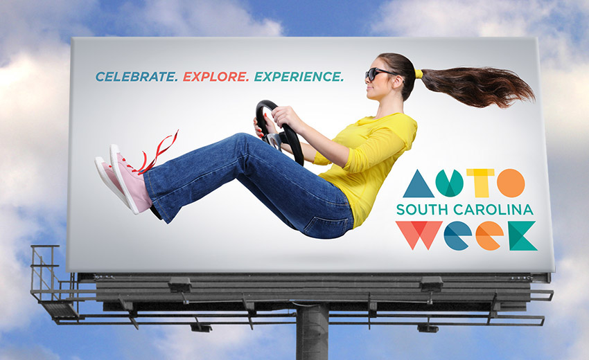 logo billboard print Web identity brand Auto marketing  