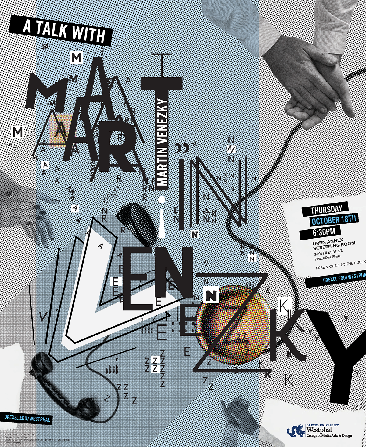 Martin Martin Venezky venezky poster Event posterdesign typography   CreativeDirection eventposter adobeawards