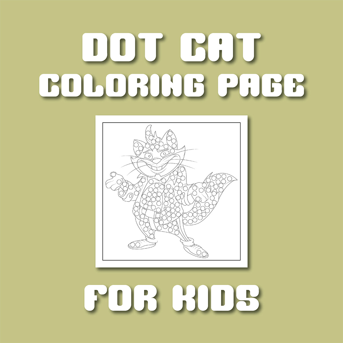 coloring dot dots Cat adobe illustrator Graphic Designer coloringbook coloringpages Dotcat DOTTODOT