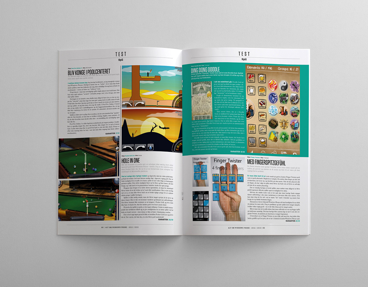 windows phone  Magazine   editorial  design  print