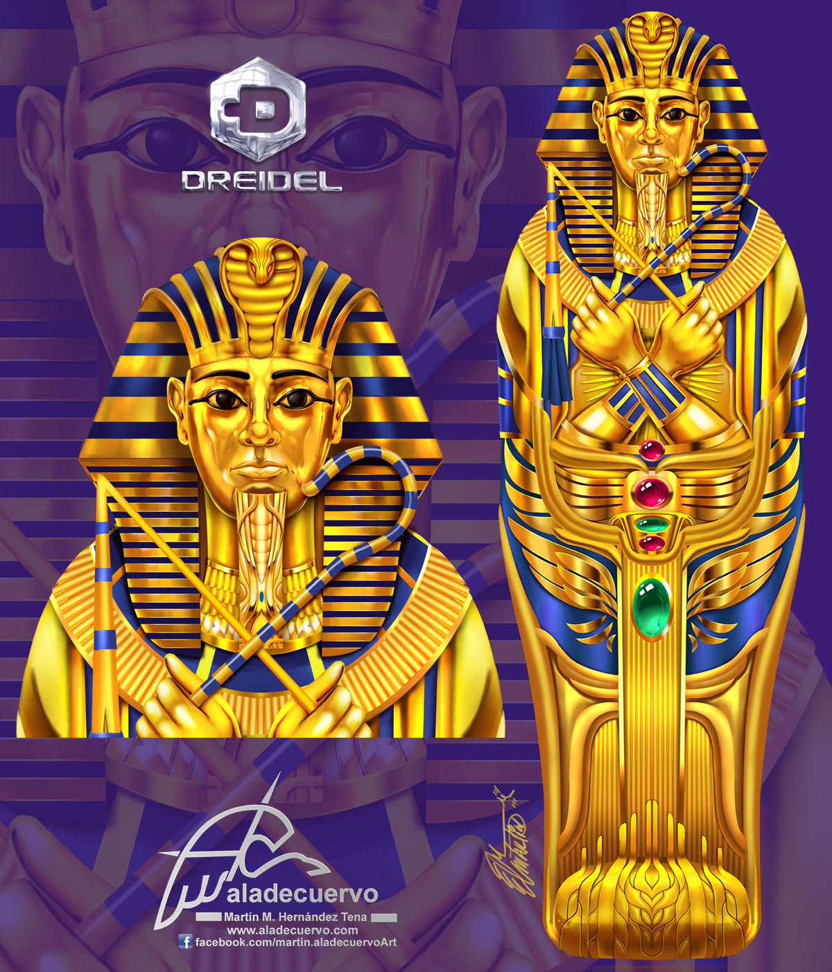 Game Art Casino games faraon martinaladecuervo props aladecuervo egipto ilustracion Digital Art  gold