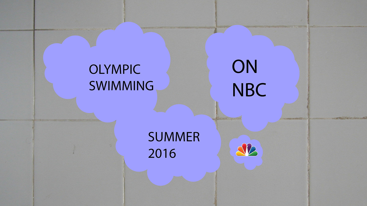 nbc Olympics swimming promo bumper photoshop