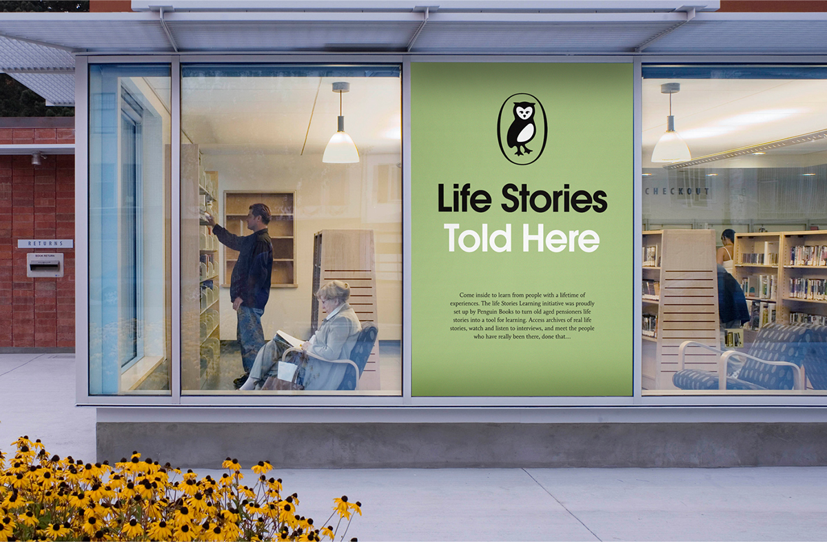 design brand digital online pensioners Life stories learning Initiative Archive libraries penguin books