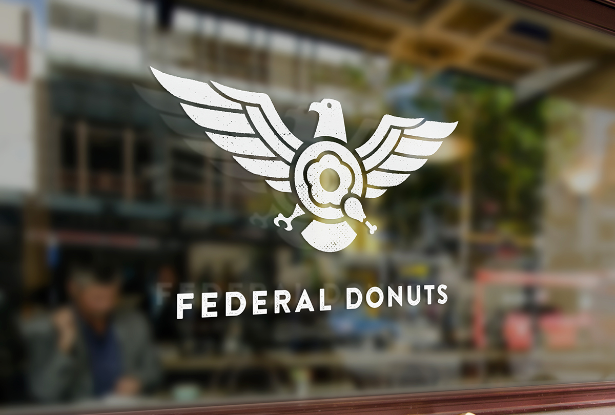 Federal Donuts Federal Donuts philadelphia Coffee restaurant fried chicken chicken logo eagle