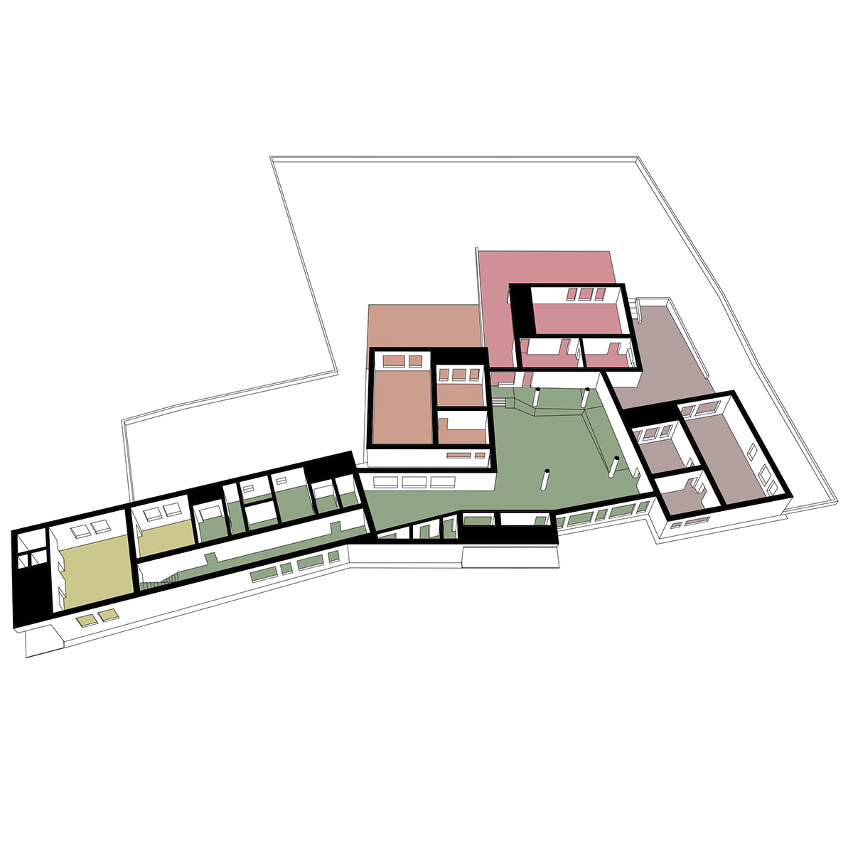 architecture concept kindergarten postproduction Preschool Render stilyzed University