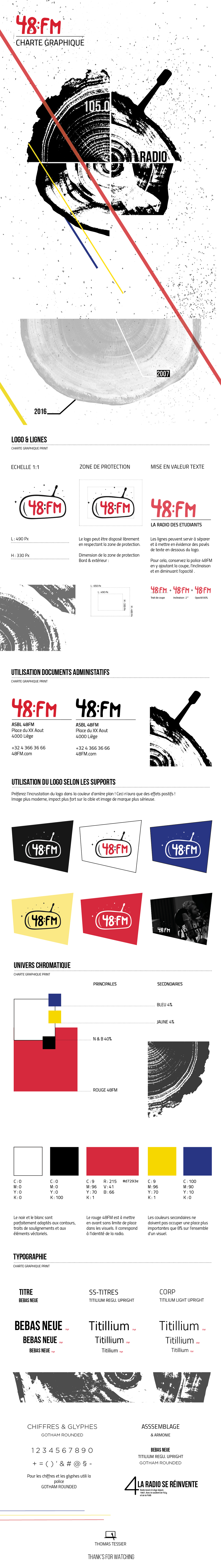 design editorial graphisme print UNIVERS CHROMATIQUE charte charte graphique Branding' Radio belgium liège color typo