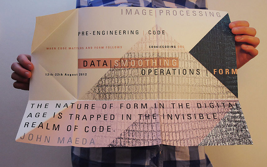 MA thesis "Design concept of the Summer School at the Department of IT in Design" Code based generative identity for COOKIE CODING Summer School