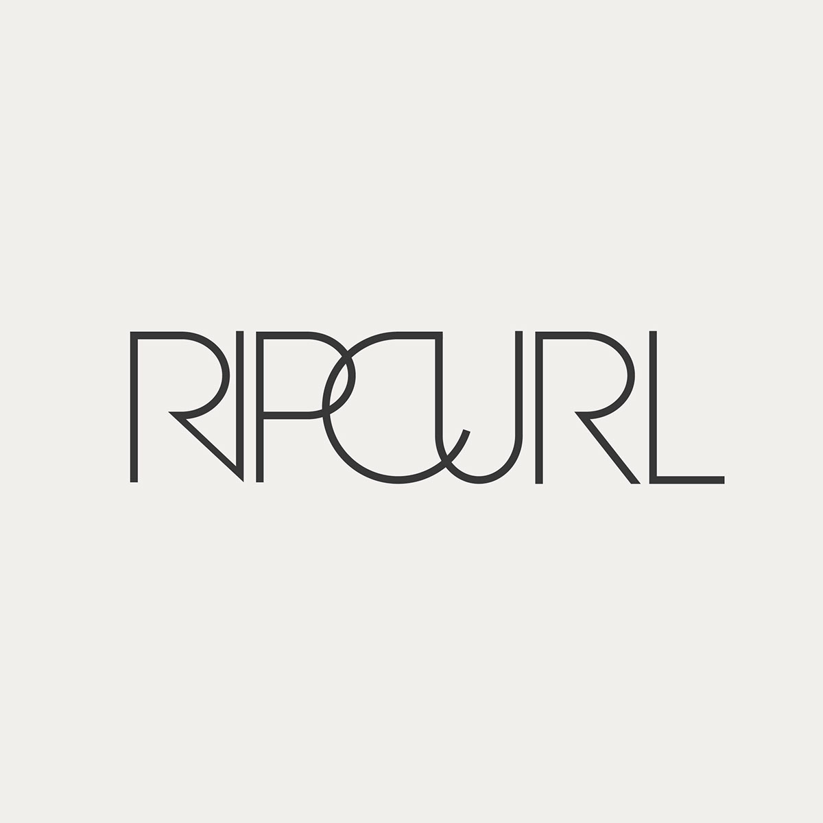 logo apparel Rip Curl type identity