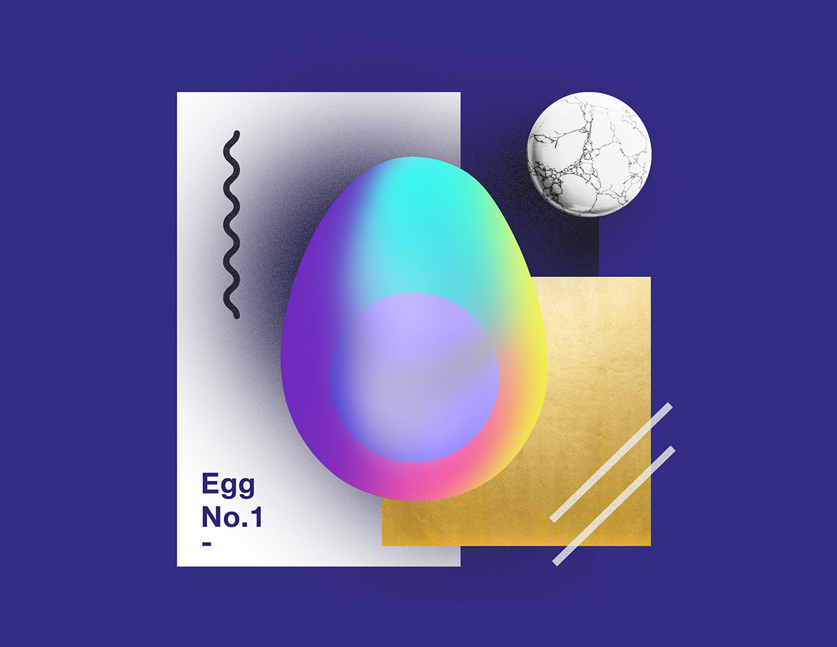 egg abstract gradient